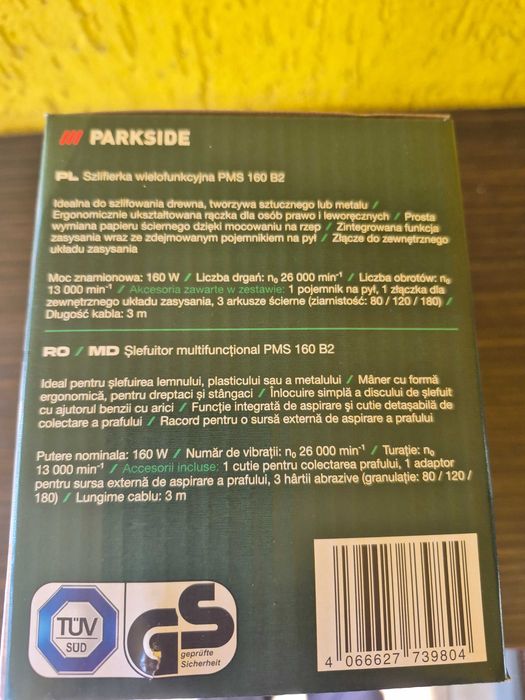 Slefuitor multifunctional PARKSIDE PMS 160 B2-5 lei transportul