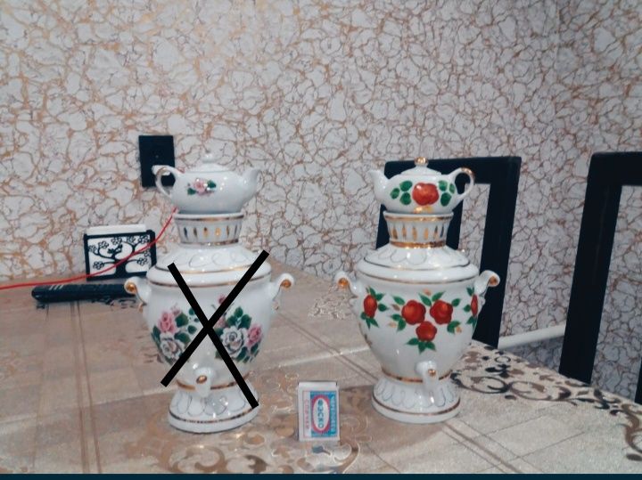 Фарфоровый самовар. Сувенир