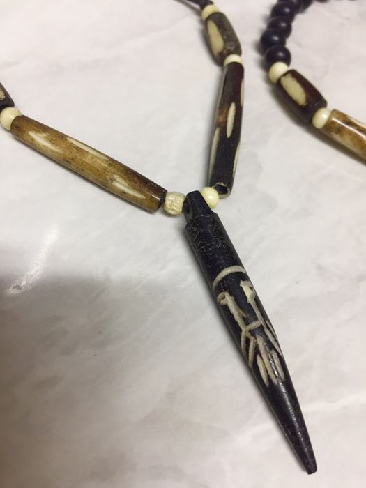 Bratari boho-chic din teracota , os de camila, coliere