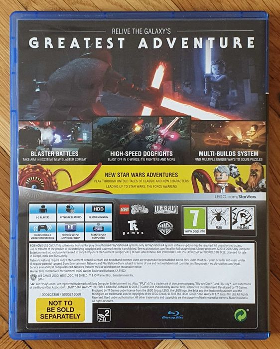 LEGO Star Wars The Force Awakens PS4 Playstation 4 Плейстейшън 5 PS5