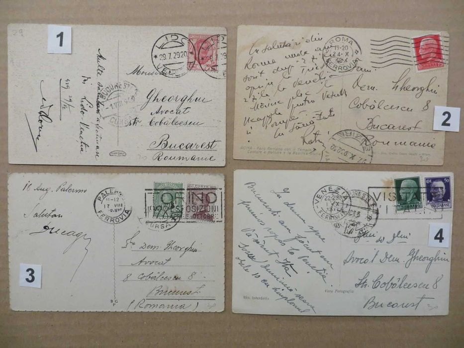 12 carti postale ilustrate Italia Germania Ungaria 1921-1945