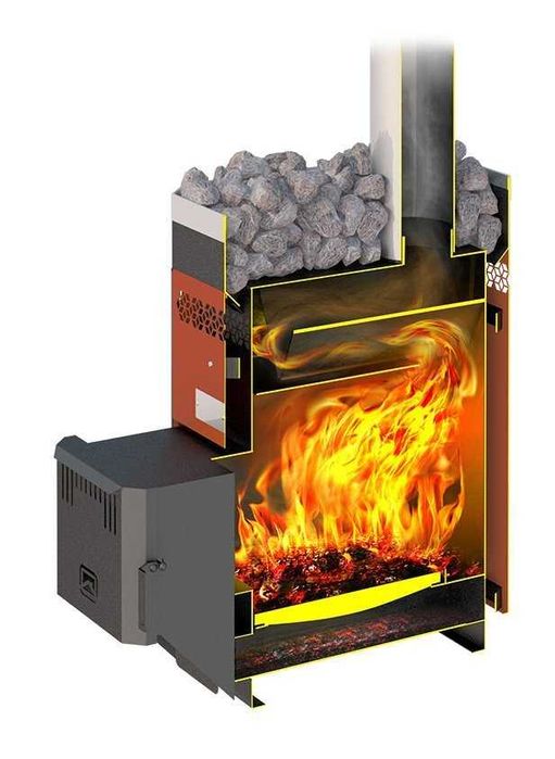 Печь для бани на дровах Русь