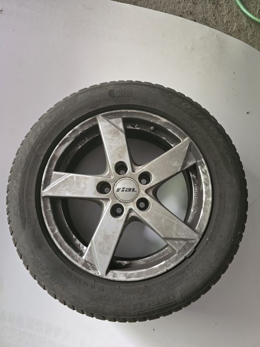 4 roti (jante+anvelope) Rial Volkswagen Pirelli Sottozero 205/60 R16