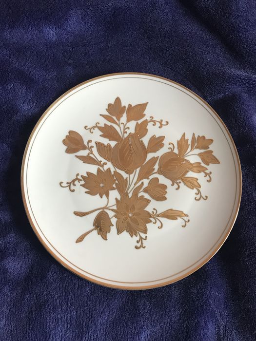 Farfurie ornamentala Hand Made din Grecia cu 24k