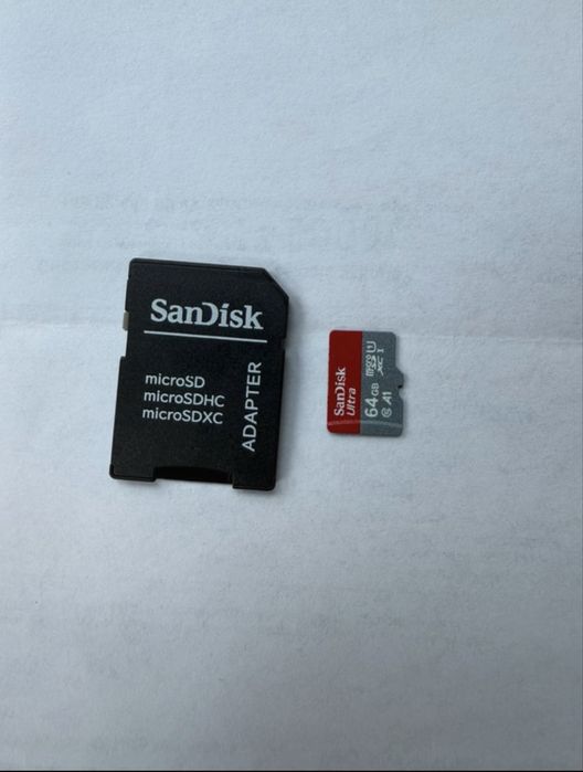 Card memorie SanDisk Ultra 64GB + adaptor SD