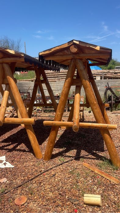 Leagan din bile rotunde / balansoar