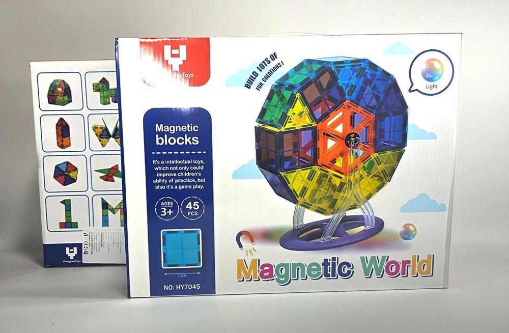 Само магнитни елементи! Магнитен конструктор Виенско Колело 45ч. 41лв.