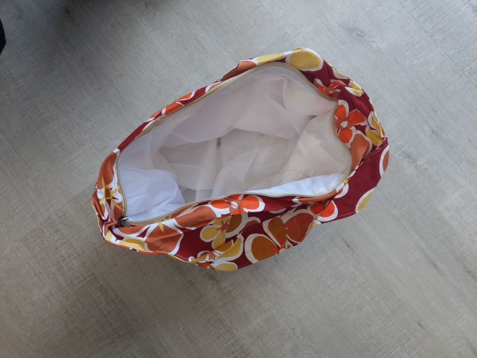 Платнена плажна чанта