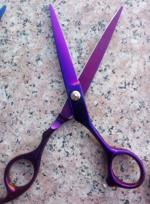 Професионални фризьорски ножици, калъф, остриета