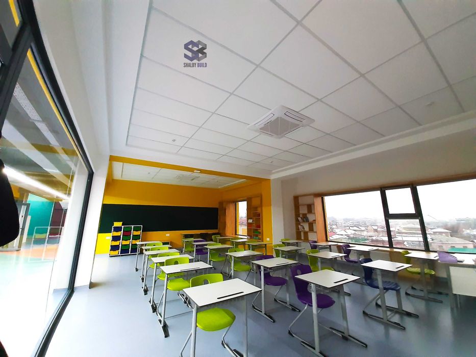 Подвесной потолок из каменной ваты типа Армстронг "Armstrong"