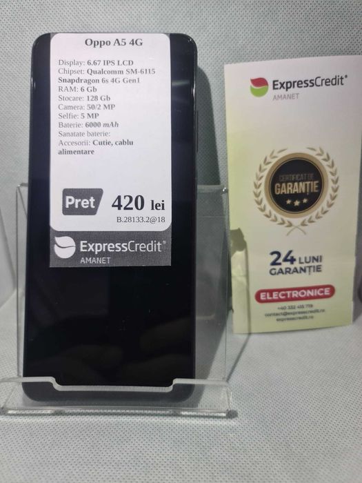 Oppo A5 4G (Ag18 Tutora b.28133.2) Garantie 2 ani!