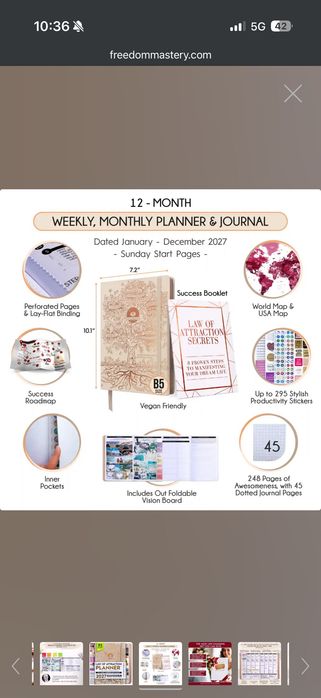 Планер | Daily self care manifestation planner and journal