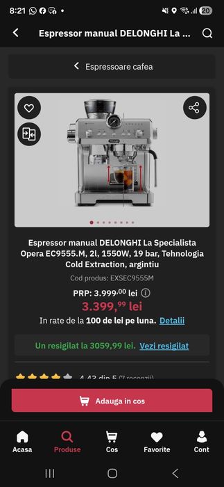Espressor Delonghi