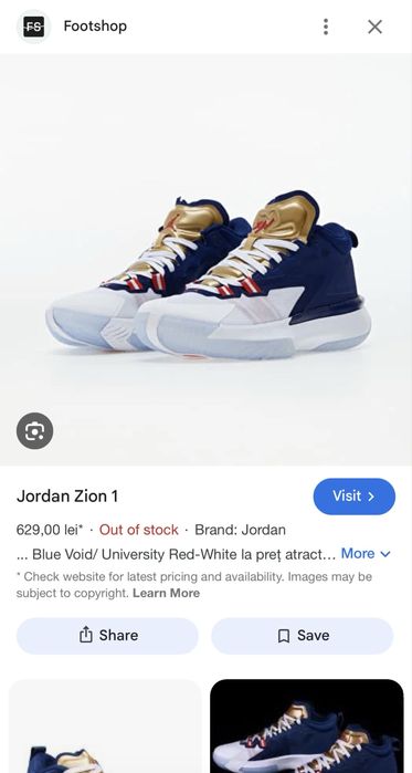 Price drop Jordan Zion 1  originali marimea 38,5 !