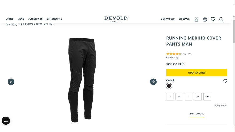 DEVOLD GO 407 170 A 960A RUNNING Merino Cover Pants размер М долница Мерино вълна - 450