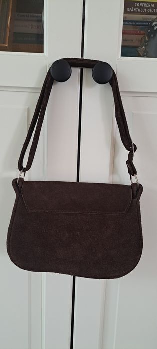 Geanta vintage piele naturala intoarsa Unger&Co Salzburg