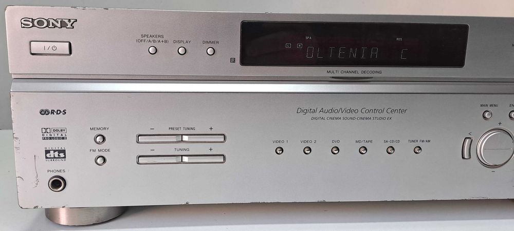 Amplificator Sony STR-DE497 Receiver Digital Stereo si 5.1 Optic Coaxial RDS Argintiu
