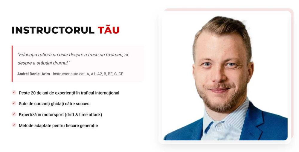 Școala de șoferi cat. B / redobândire permis / perfecționare auto / reexaminare traseu - Botoșani