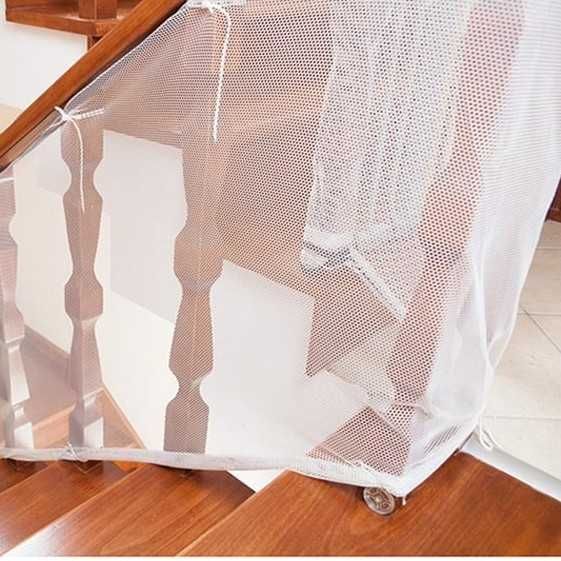 Plasa siguranta balustrade scari balcoane terase 300 x 78 cm alb