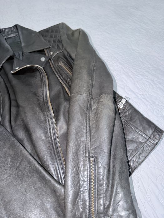 Geaca All Saints din piele naturala