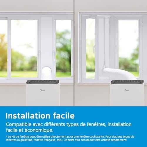 MIDEA Silent мобилен климатик 12000 BTU охлаждане и отопление