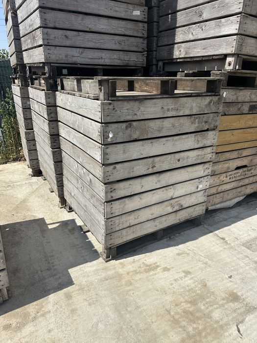 Boxpaleti lemn depozitare fructe sau legume