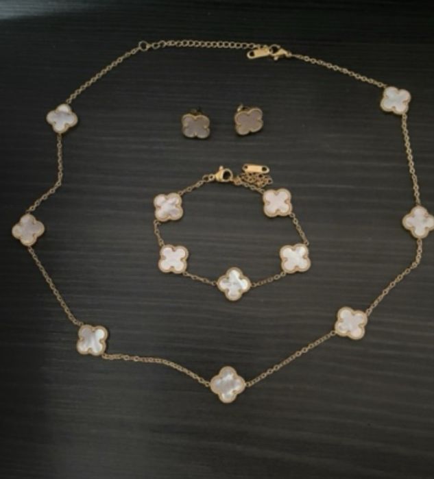 Колие гривна обеци Van cleef