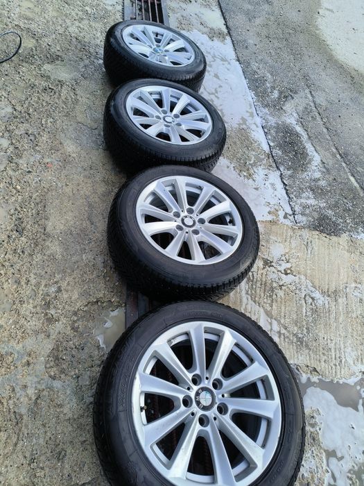 Set 4 jante originale BMW + anvelope All Season Taurus 225/55 ZR17