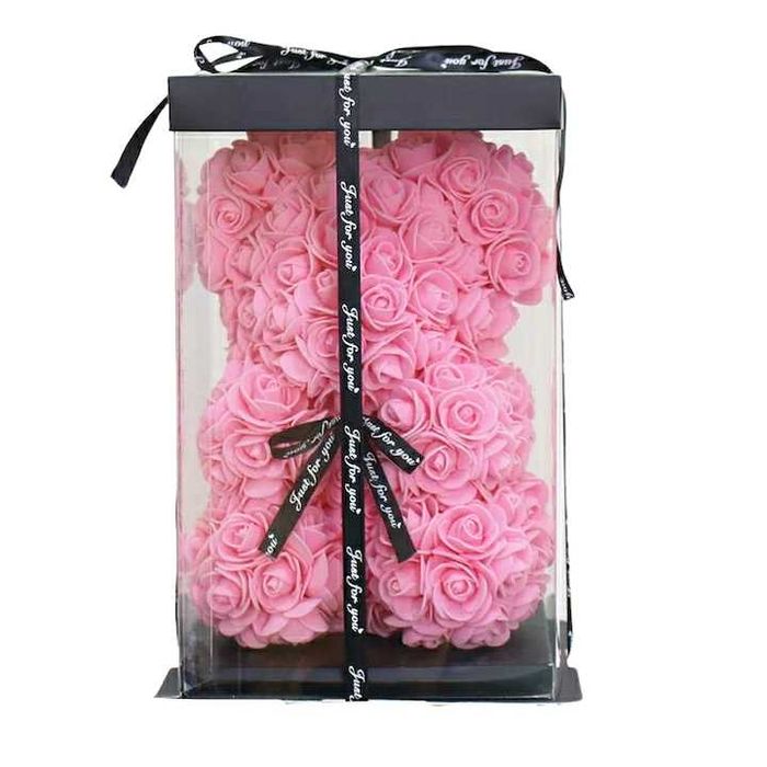 Мече от рози BG Rose Bear, 20см 25см 40 см с кутия