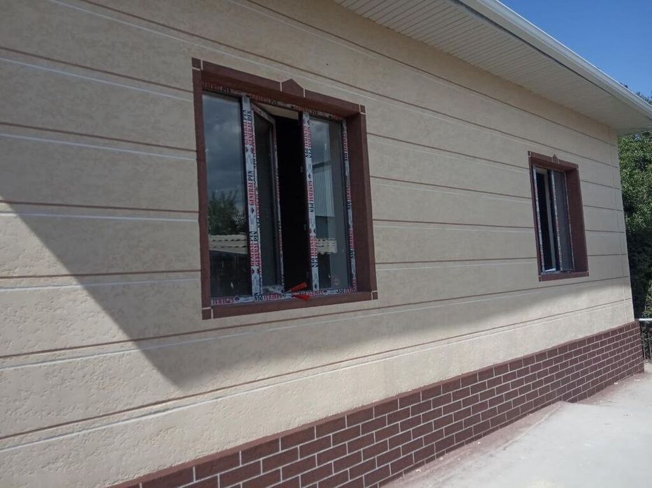 Травертин фасад ишларини кламиза