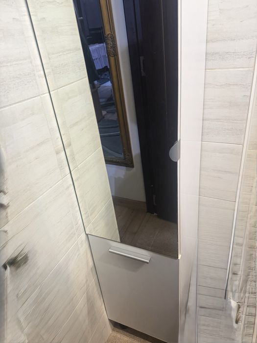 Dulap baie cu oglinda + cos rufe