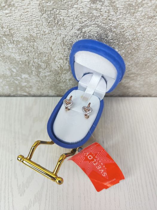 Золотые серьги 585