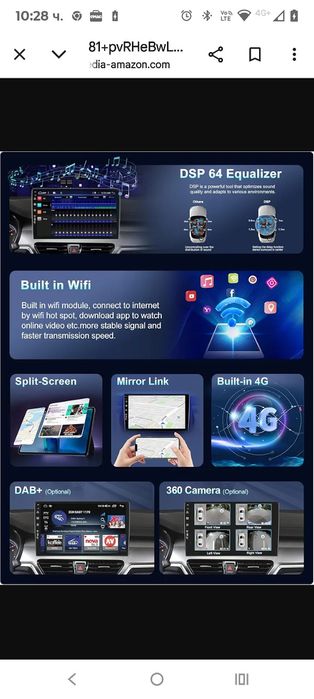 6GB+128GB] 9-инчов IPS автомобилен стерео GPS сателитна навигация Andr