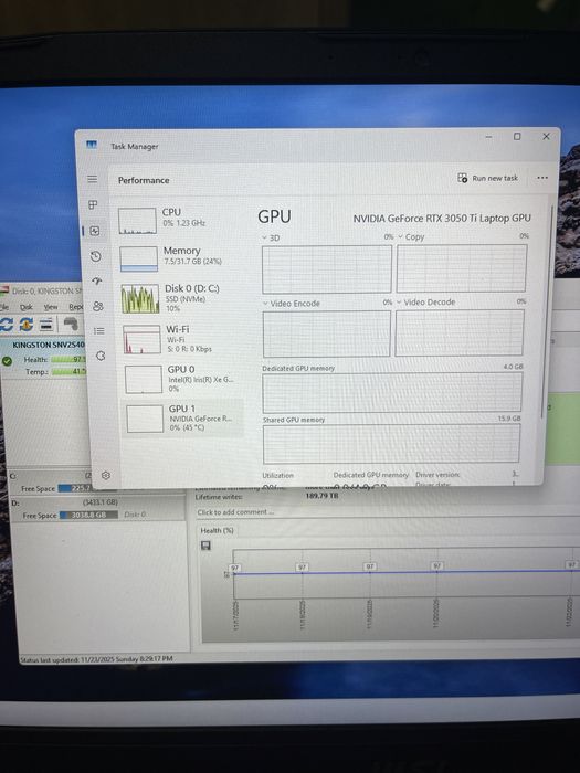 Laptop MSI Katana GF66 32gb 4tb m2