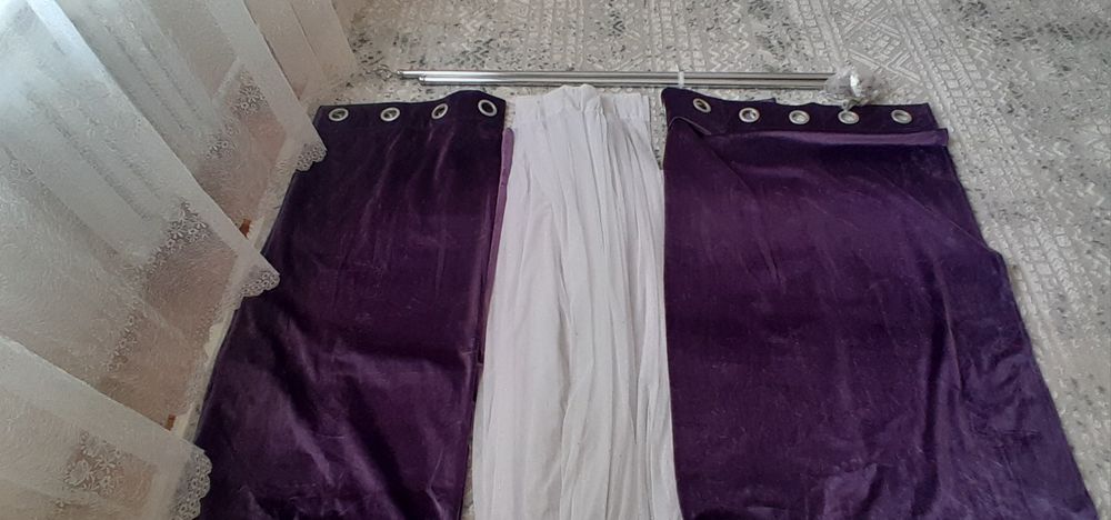 Продаю шторы,тюль и карниз