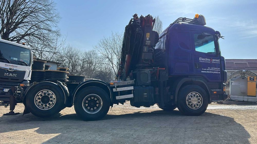 scania R124 cu macara Palfinger PK 35000 D