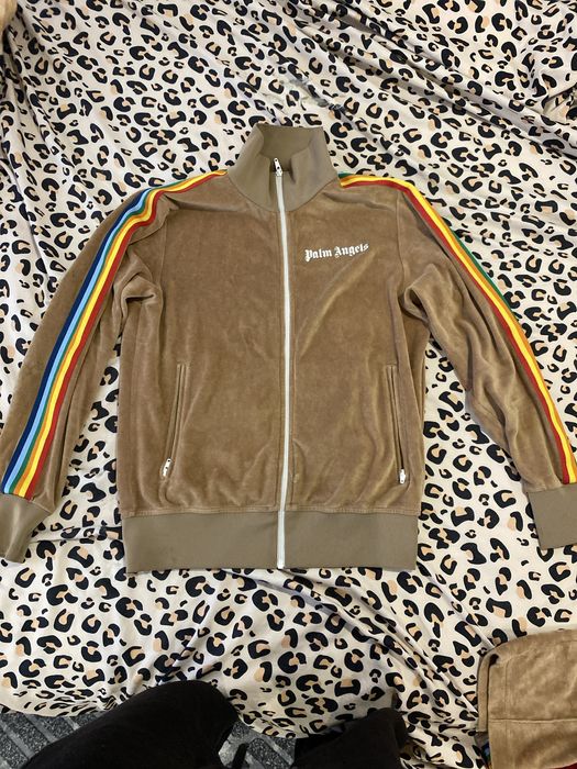 Compleu palm angels , rainbow chenille Beige