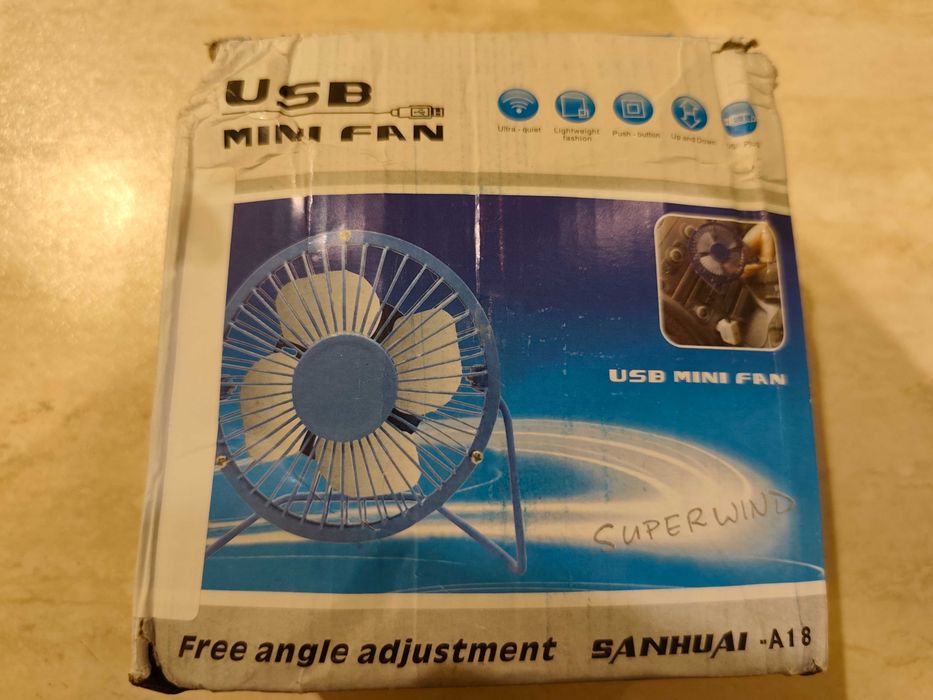 Mini USB Desk Fan 4 inch