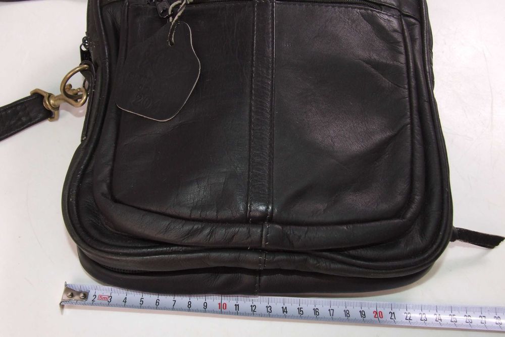 Geanta de voiaj pliabila, mare, piele naturala, Made in Columbia, NOUA