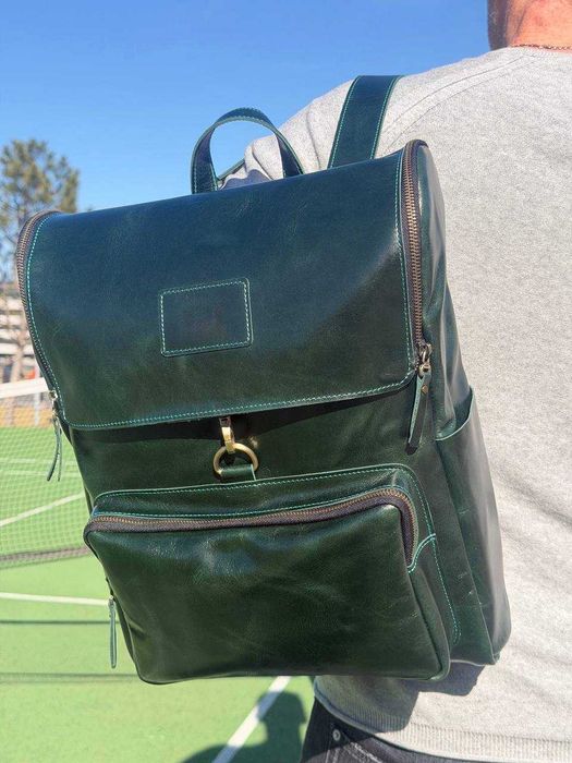 Rucsac din piele naturală. Rucsac pentru laptop. Laptop backpack