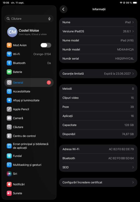 Apple iPad a16