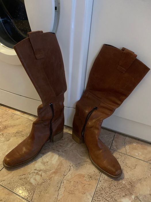 Дамски ботуши от естествена кожа