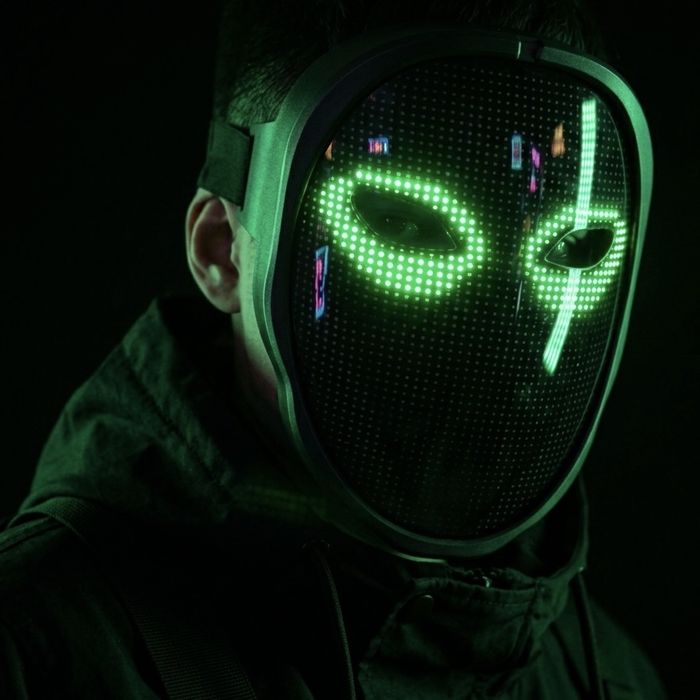 LED Маска Shining Mask — Программируемая (Bluetooth + Приложение)