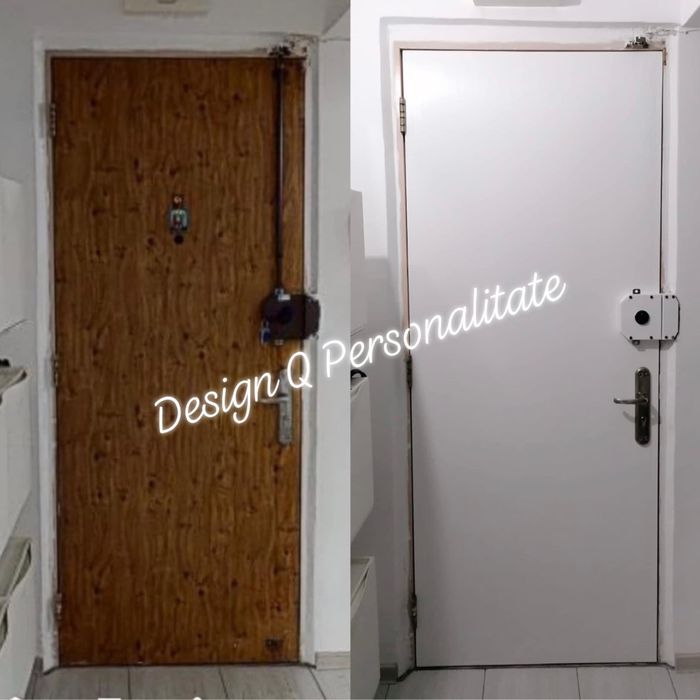 Colantare usa interior/exterior. Reconditionare usa interior/exterior