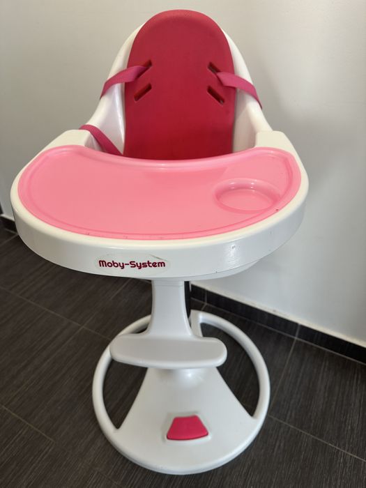 Scăunel de masă pentru bebeluși Moby-System – stare foarte bună