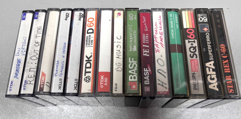 Аудио Касети TDK, BASF, PHILIPS и други /15 броя за 19€/