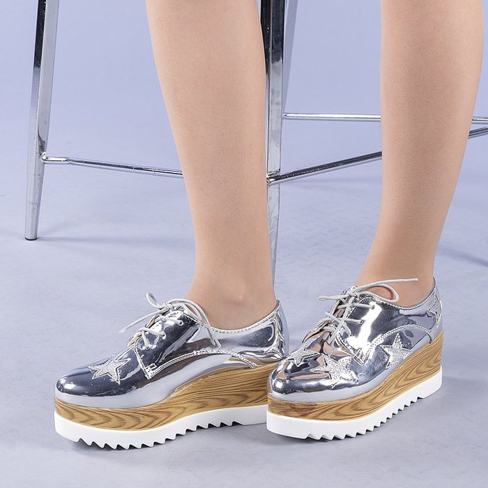 Pantofi negri noi nr 38 cu platforma