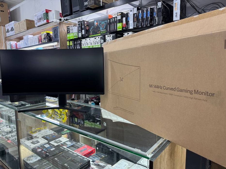 Mi - 34" Curved Gaming Monitor, VA, 144Hz, 4mc, WQHD (3440×1440), HDMI