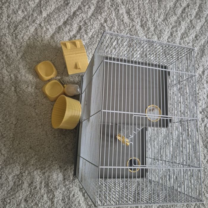 Cușcă hamsteri (3 niveluri) + Pachet complet accesorii, hrană și fân