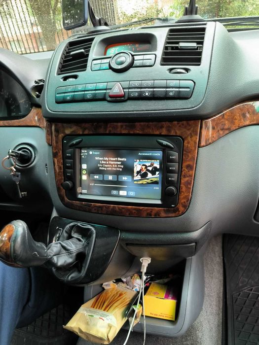 Navigatie Android CARPLAY Mercedes C class Vito
